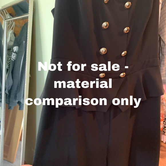 Bebe black halter top wide leg jumpsuit - Picture 12 of 12